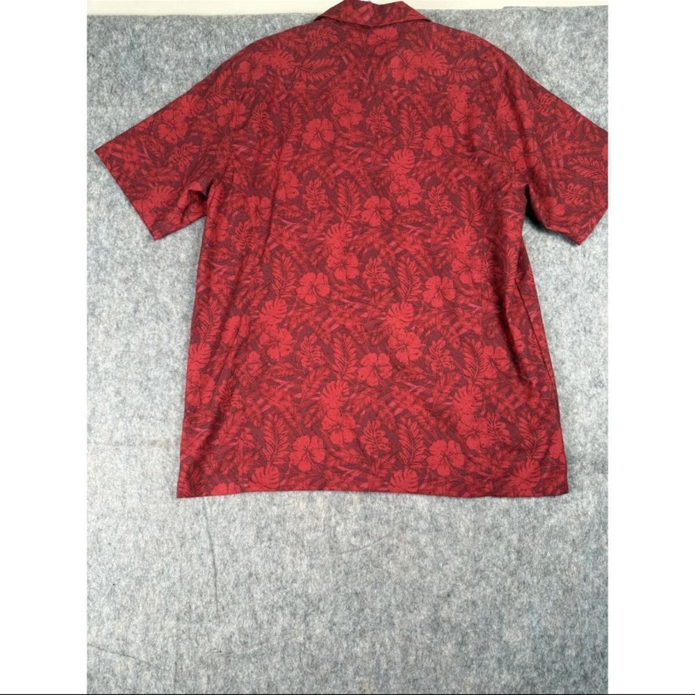 Colosseum Shirt‎ Men's Medium Red Floral Alabama Crimson Tide Collared Button-Up - Picture 2 of 6